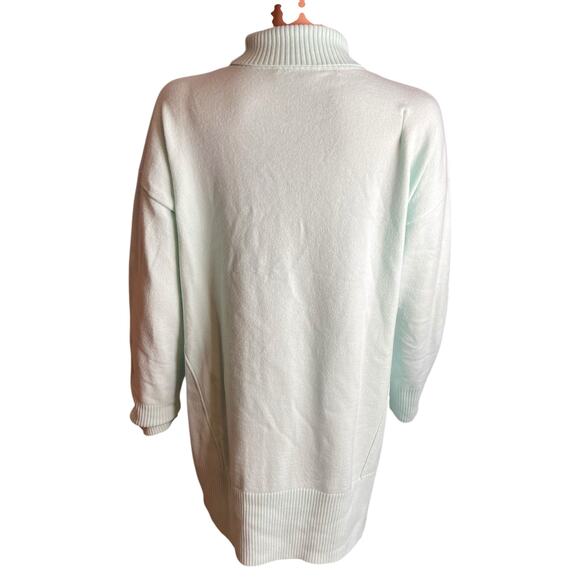 French Connection Women’s Mint Green Turtleneck Sweater XS Preppy Minimalist - Picture 3 of 4